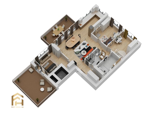 Grosszügige 4.5-Zimmer-Dachwohnung mit Panoramablick talabwärts 12