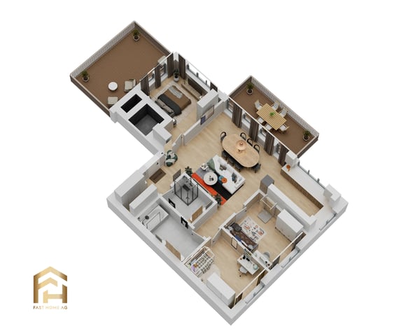 Grosszügige 4.5-Zimmer-Dachwohnung mit Panoramablick talabwärts 9
