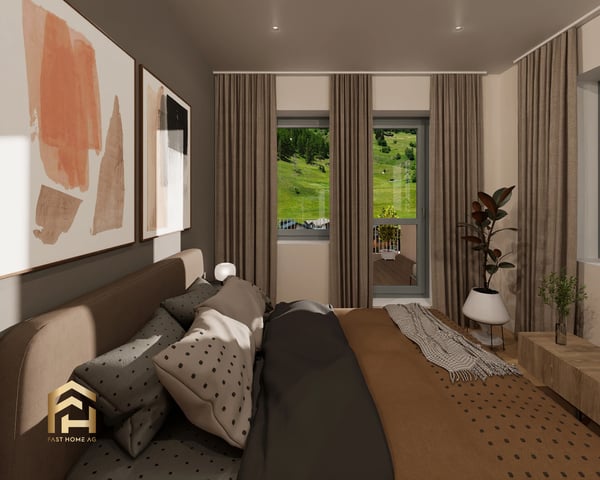 Grosszügige 4.5-Zimmer-Dachwohnung mit Panoramablick talabwärts 4
