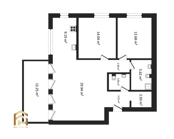 3.5-Zimmerwohnung mit Südwest-Balkon im Erdgeschoss 12