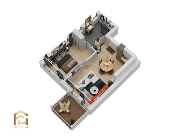 Helle 2.5-Zimmer-Dachwohnung in Ulrichen 8
