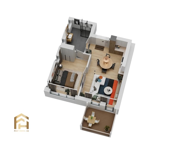 Helle 2.5-Zimmer-Dachwohnung in Ulrichen 11