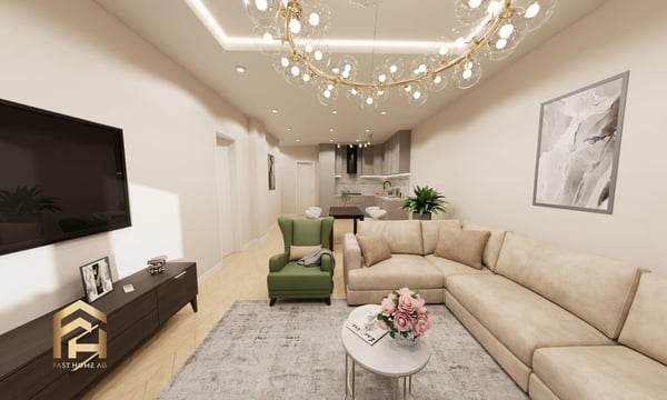 Modernes WG-Zimmer in 4.5-Zimmer-Wohnung in Naters 2