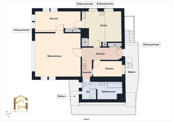 Umbauprojekt mit Maisonette-Potenzial in Saas-Fee, Zweitwohnsitz bewil 12
