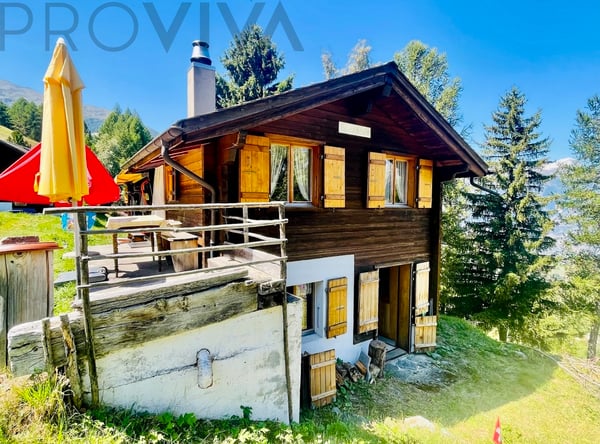 Urchig, gemütlich, ländlich - direkt an der Skipiste Unterbäch-Ginals 1