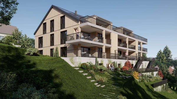 Erstvermietung moderne 1.5 Zimmer-Wohnung mit Balkon 1