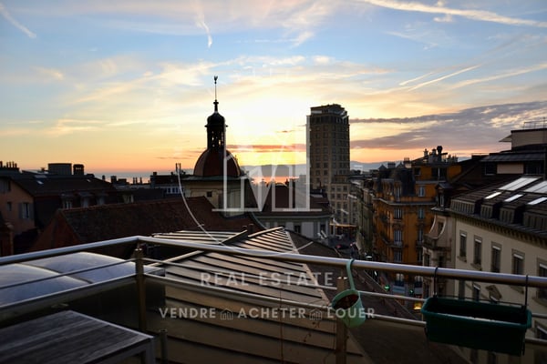 1.5 pièces au coeur de Lausanne - Vue lac & terrasse sur le toit 5