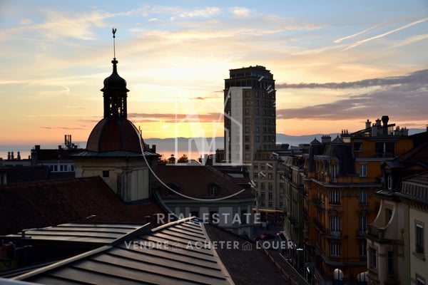 1.5 pièces au coeur de Lausanne - Vue lac & terrasse sur le toit 1
