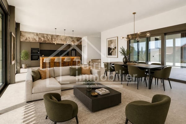 Villa contemporaine de luxe avec vue dégagée à Montavon 8