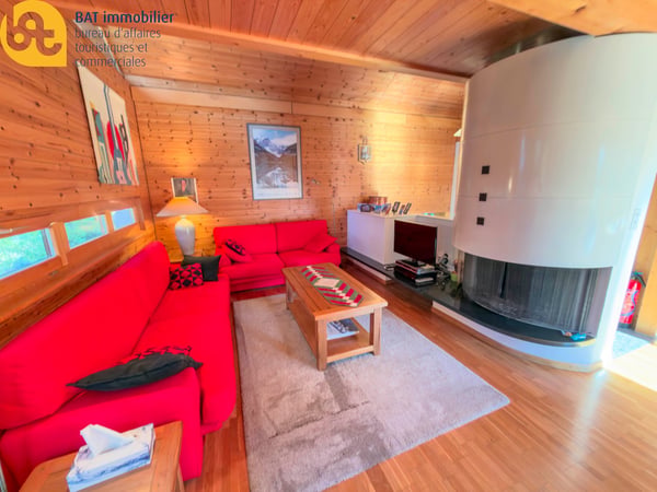 Location touristique - Agréable chalet à Vercorin avec vue sur la plaine 8