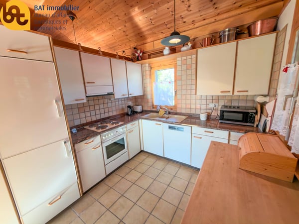 Location touristique - Agréable chalet à Vercorin avec vue sur la plaine 6