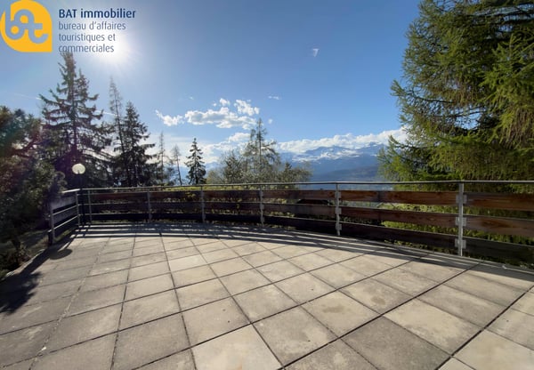 Location touristique - Agréable chalet à Vercorin avec vue sur la plaine 3