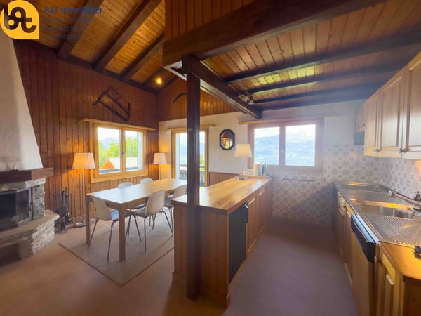Duplex sur les hauteurs de Vercorin pour 7 personnes 7