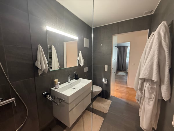 Helle, klimatisierte 2.5-Zimmer Wohnung mit Balkon und Tiefgaragenparkplatz 12
