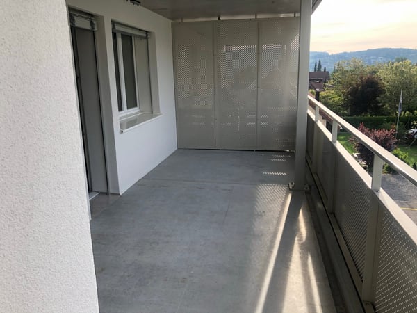 2019 renovierte 3 1/2 Zi-Wohnung mit grossem Balkon und Weitsicht 2
