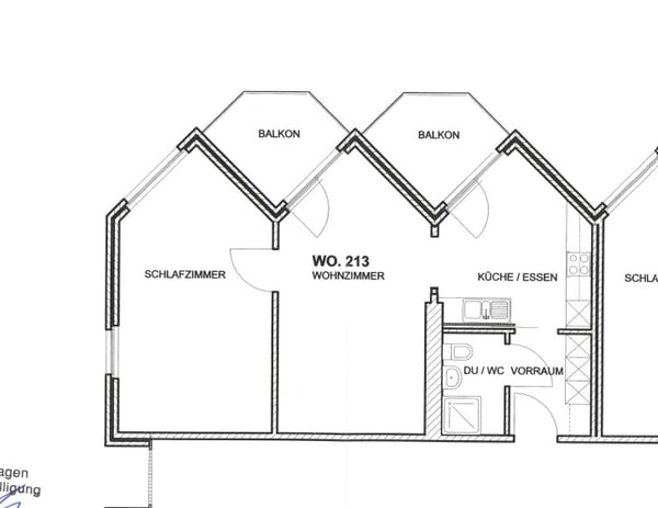 gemütliche 2.5 - Zimmer-Seniorenwohnung mit 2 Balkonen / Alterssiedlung 55+ 6