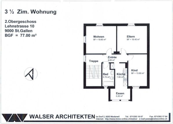 schöne Dachwohnung in St. Gallen 2