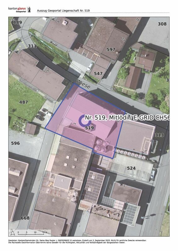 Edificio industriale e commerciale Ovest a Mitlödi GL