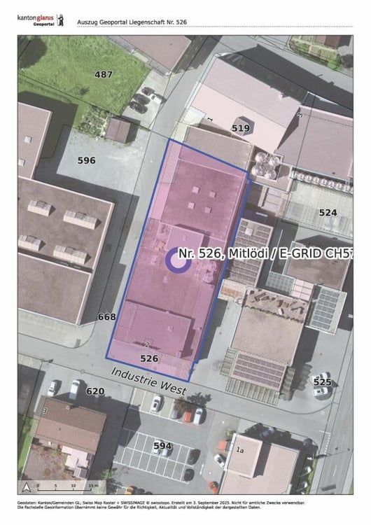 Industrie- und Gewerbegebäude Süd in Mitlödi GL 5
