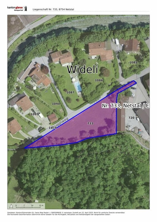 Attraktives Bauland an familienfreundlicher und ruhiger Lage in Netstal GL 3