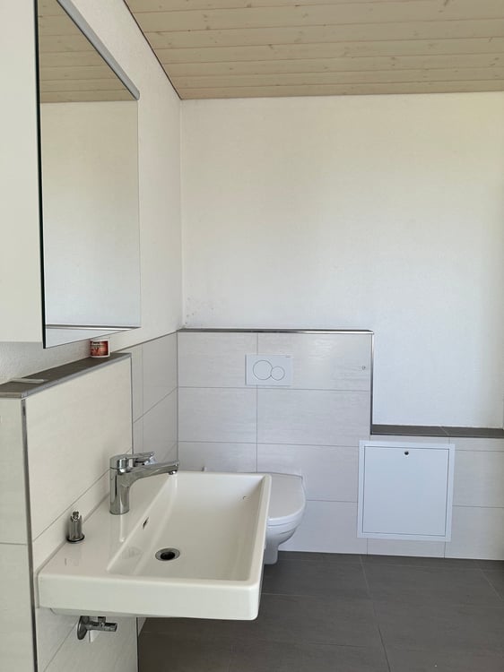 moderne 2-Zimmer-Wohnung mit gedecktem Sitzplatz in der alten Käserei, Detligen 8