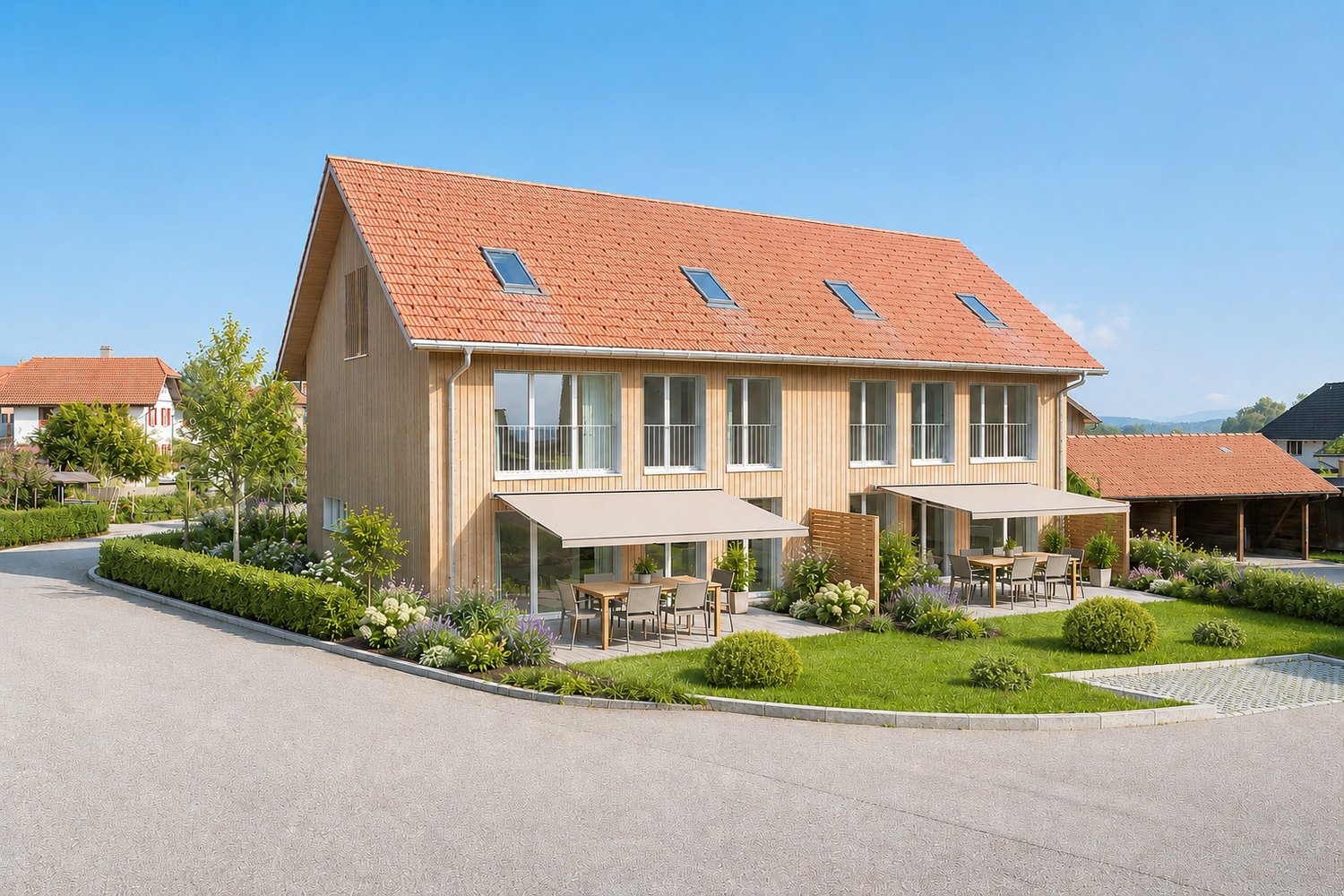 Immobilie in Hermrigen - 6,5-Zimmer - Doppeleinfamilienhaus mit grosser Galerie - Bild 0
