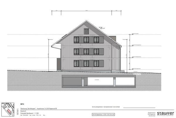 Dachwohnung 5,5-Zimmer mit Galerie - angrenzend an Landwirtschaftszone! 5