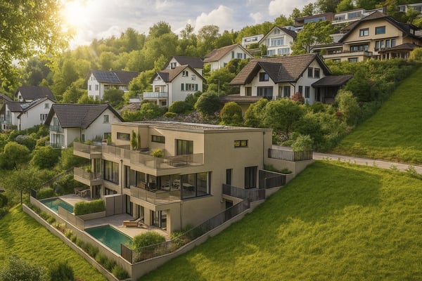 Neubau Haus West Doppeleinfamilienhaus mit Seeblick 1