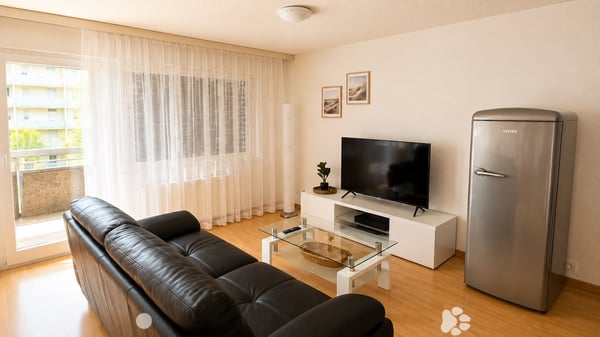 Möbliert wohnen im Herzen von Biel – 40 m², Balkon, Klima & Sauna 3