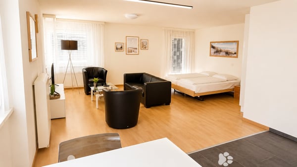 Möbliert wohnen im Herzen von Biel – 40 m², Balkon, Klima & Sauna 3