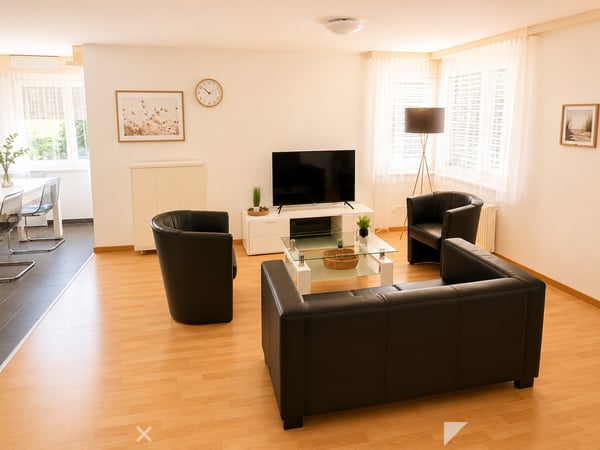Möbliert wohnen im Herzen von Biel – 40 m², Balkon, Klima & Sauna 6