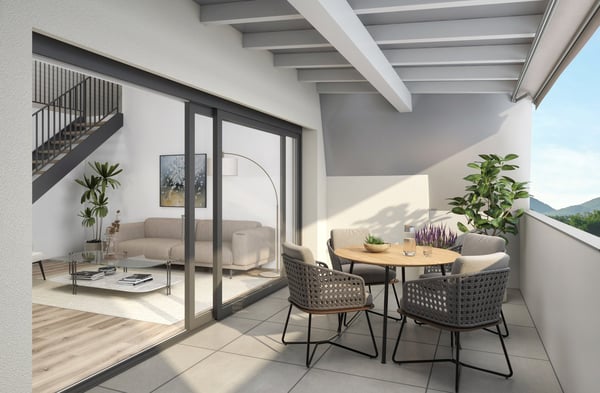 Moderne 1.5-Zimmer-Dachgeschosswohnung mit Galerie an ruhiger Lage von Etziken 12