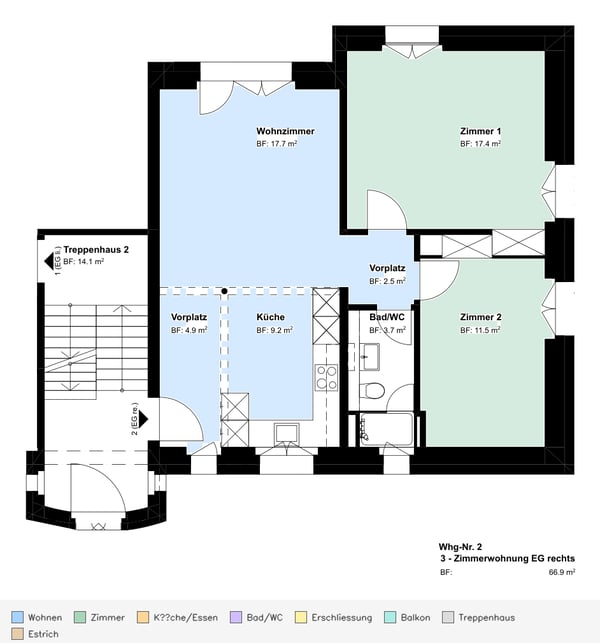 sanierte 3 Zimmer-Wohnung im Lorraine- Quartier – ab August 2026 10