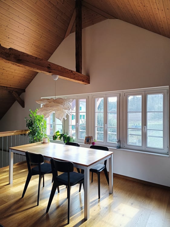 Helle 3 1/2-Zimmer-Dachwohnung mit Terrasse in Galmiz 3