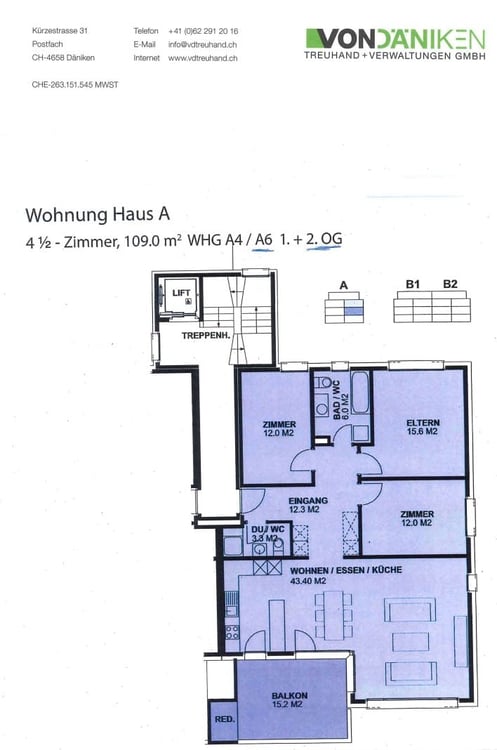 Moderne 4.5 Zimmer-Wohnung mit Balkon und schöner Aussicht in Dulliken 13