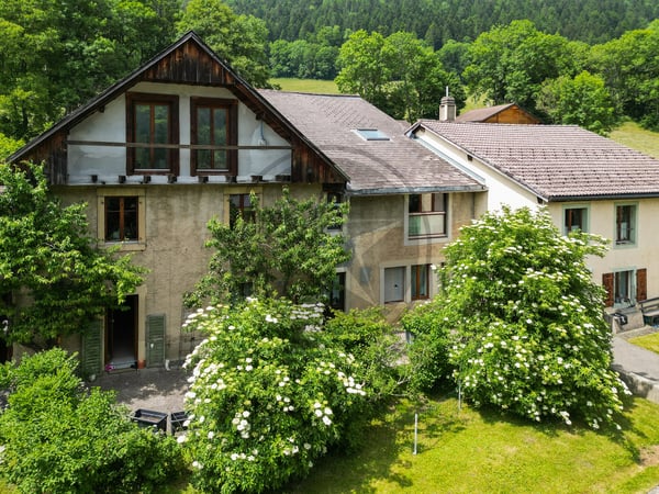Ferme mitoyenne rénovée avec logements, grange et terrain à bâtir 11