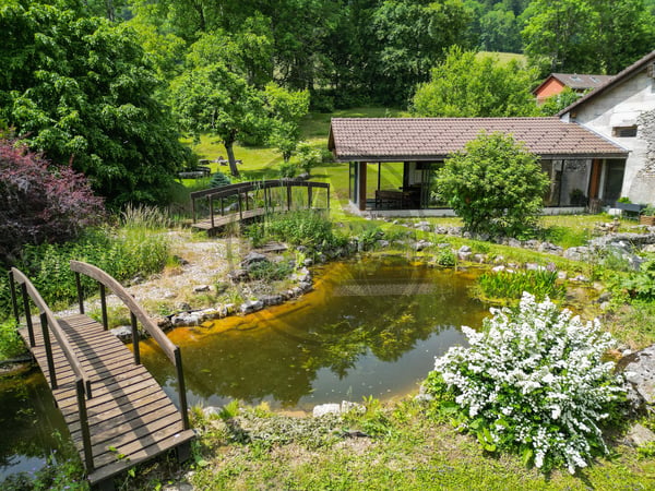 Ferme mitoyenne rénovée avec logements, grange et terrain à bâtir 1