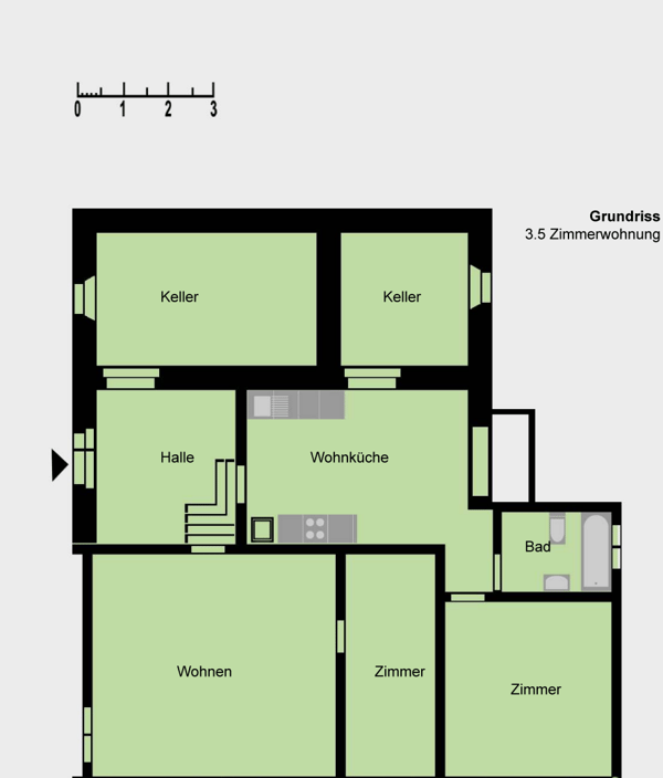 3.5-Zimmer-Wohnung in Steg 4