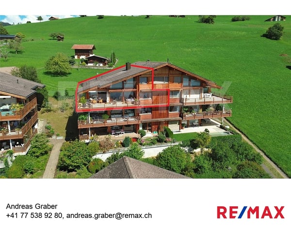 Luxuriöse Maisonette-Wohnung in Sigriswil mit Berg- und Seeblick