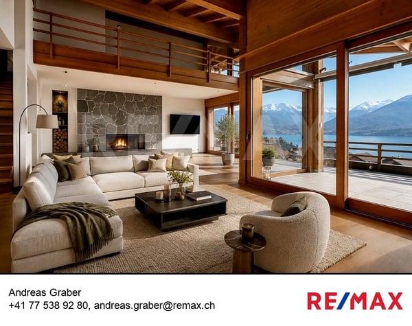 Ferienwohnung in Sigriswil mit Berg- und Seeblick 1