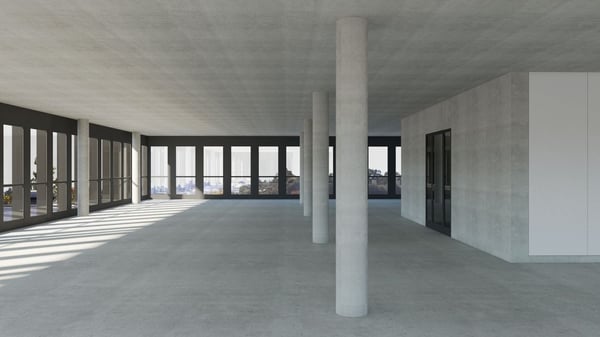 Surfaces aménagées entre 130 et 1'590m2 totalement neuves à Renens 2