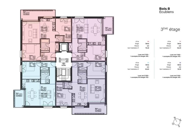 Appartements neufs de 2.5 pièces à louer à Ecublens 9