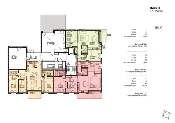Appartements neufs de 3.5 pièces à louer à Ecublens 7
