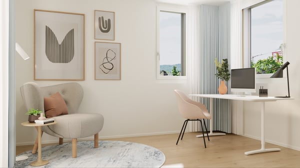 Lichtdurchflutete 4.5 Zimmerwohnung mit zwei Reduits und zwei Loggien 7