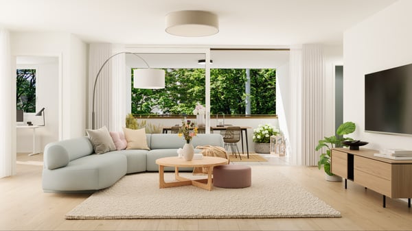 Hochwertige 3.5 Zimmerwohnung mit zwei Badezimmer und zwei Loggien 3