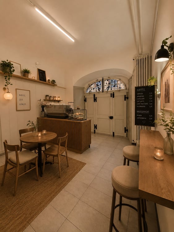 Gastronomie - Café in der Fussgängerzone der Altstadt 1