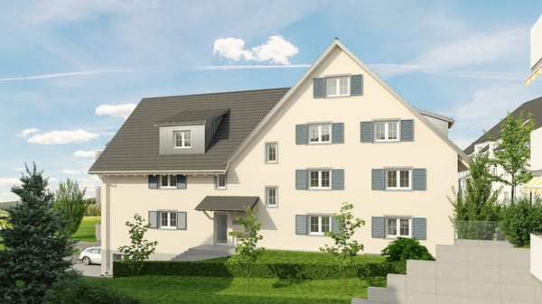 3.5 Zimmerwohnungim EG mit 82m2, Balkon 14 m2 Sitzplatz 12 m2, Richtung Süden 5