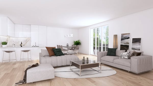 3.5 Zimmerwohnungim EG mit 82m2, Balkon 14 m2 Sitzplatz 12 m2, Richtung Süden 2