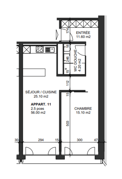 Appartement de 1.5 pièces entièrement neuf 6