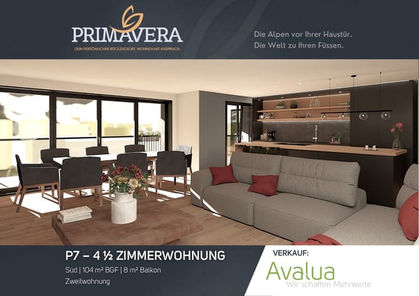 4.5 Zimmerwohnung in Saas-Grund – Neubau 2026 - WHG P7 2
